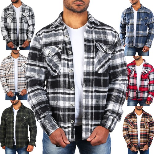 Herren karo flanellhemd - herren,