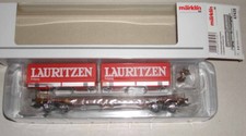 Märklin HO:    47439 DSB Taschenwagen *Lauritzen*     NEU mit OVP