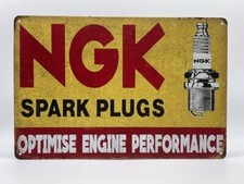 Blechschild NGK 20x30cm Nostalgie Retro Reklame Vintage Geschenk Deko Garage