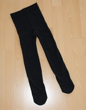 Gr. 110 / 116 1 x Strumpfhose schwarz Thermo-Strumpfhose POCOPIANO Mädchen