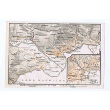 SCHWEIZ Plan von Locarno -