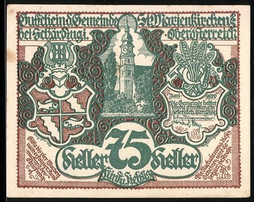 Notgeld marienkirchen - notgeld, st.