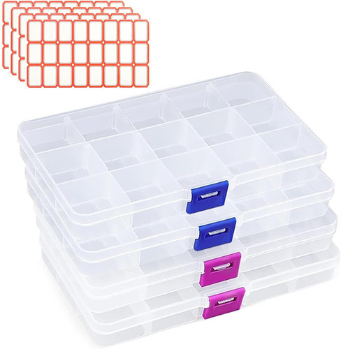 Stück klar sortierboxen mit - klar,