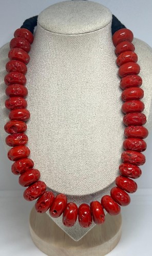 Vintage naturkorallen kette - vintage, naturkorallen-kette