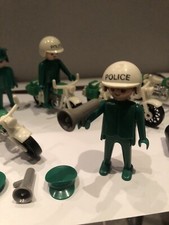 Playmobil 5 alte Polizei Figuren und Motorräder 3215 3253