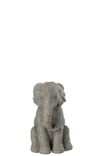 J-Line Elefant SITZEND Poly
