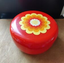 Kaffee-Dose, Orange m. Prilblume aus den 70iger Jahren, von Netto, gebraucht