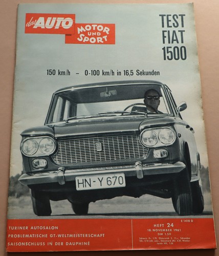 Ams 1961 fiat 1500 renault - fiat,