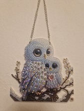 1 Fensterbild, Diamond Painting, fertiggestellt