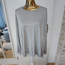 Made in Italy Tunika Basic Shirt Gr. 46/52 silbergrau