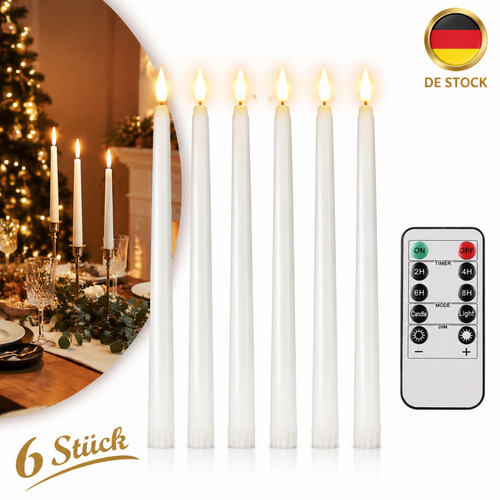 Led kerzen stabkerzen - led, pcs