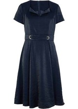 Taftkleid 40 dunkelblau - taftkleid,