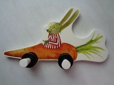 IKEA ° KINDERGARDEROBE ° FABLER ° Hase in Rennmöhre ° Hakenleiste ° 2 Haken 