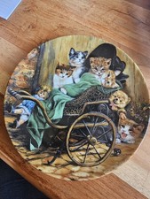 Sammelteller Wandteller Katzen Porzellan