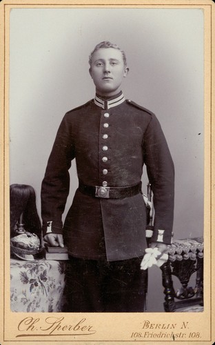 Foto wk1 cdv soldat berlin - foto,