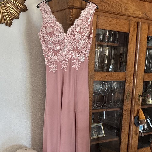 Brautjungfernkleid lang rosa - brautjungfernkleid,