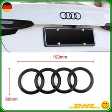 193mm Hinten Kofferraum Ringe Emblem für Audi A4 A5 Klavierschwarz Lid Embleme