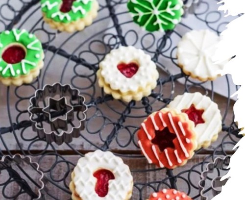 Linzer plätzchen teiliges - plätzchen, 5-teiliges