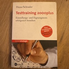 Testtraining 2000plus Einstellungstest- Eignungstest Erfolgreich Bestehen 