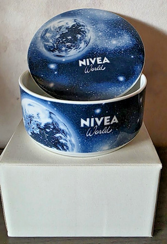 Porzellan deckeldose nivea - porzellan,