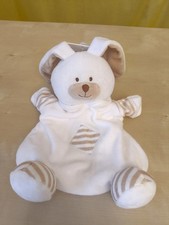 Hase Rabbit 🐰 fluffies Handpuppe 22cm Neu weiß beige Plüschtier Kuscheltier 