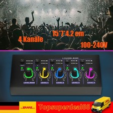 4-Kanal Line Mixer Mini Audio