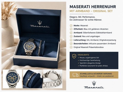 Maserati herrenuhr mit - maserati,