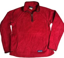 Patagonia Synchilla Damen Fleecejacke XS rot Half Zip Outdoor