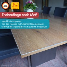 Tischauflage glasklar aus Weich-PVC abwaschbar Tischdecke Tischfolie Tischschutz