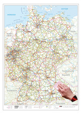 XXL Deutschlandkarte, nass