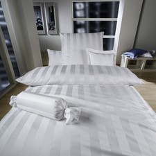 Damast Bettwäsche Como weiß