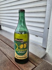 original DDR Zitronen Likör Flasche, EVP 10,50 Mark, VEB Likörfabrik Eisfeld