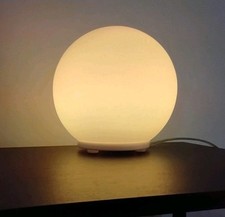 TCM Kugelleuchte Tischleuchte Ø 20cm Milchglas weiß LED warmweiß RGB Farbwechsel