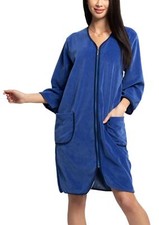 Aquarti Damen Hausmantel Kurz