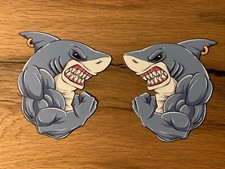 2x SHARK Aufkleber Hai Sticker