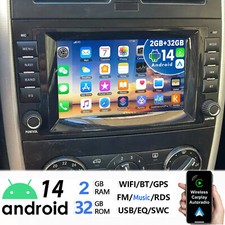 DAB+ Autoradio 64G Kamera Für Benz A B Klasse Vito W169 W245 GPS Navi Android 14