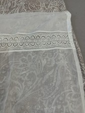 Gardine Weiß Transparent mit Kräuselband