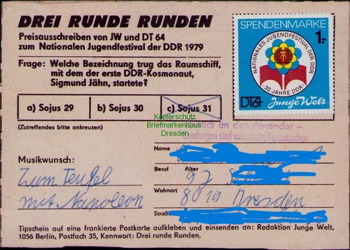 B25065 postkarte ddr 1979 - b25065,
