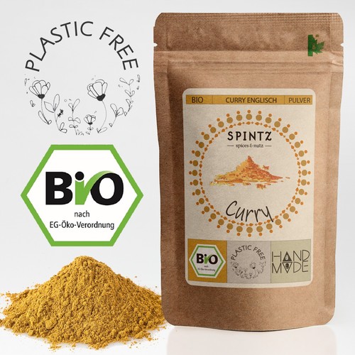 500g bio curry - 500g, pulver