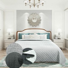 Tagesdecke Bettüberwurf Doppelseitig Steppdecke Kuscheldecke Überwurf Wohndecke