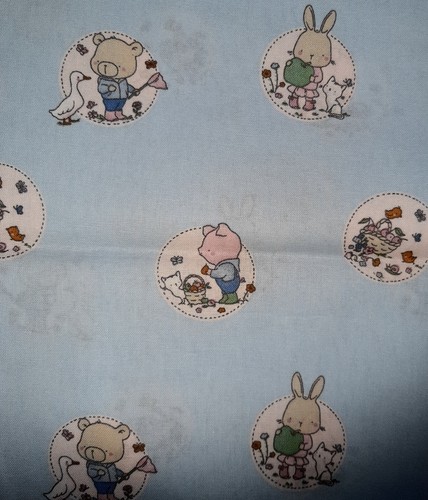 Baumwollstoff tiere hase - baumwollstoff,