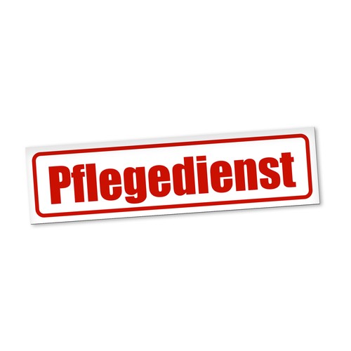 Pflegedienst magnetschild auto - pflegedienst,