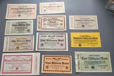 10 X Notgeld Deutsche