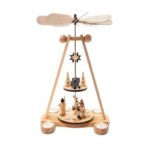 Teelichtpyramide zweistöckig