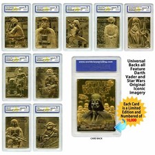 (9) Star Wars 23KT Gold Karte