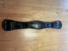 Sattelgurt Leder schwarz 55 cm, Kurzgurt, von Otto Schuhmacher