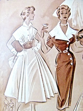 altes Modeheft von 1954 mit