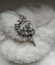 Kette Halskette Hexe Fee Mond