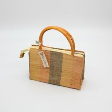 VINTAGE STRAW DAMEN HANDTASCHE