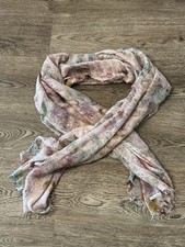 Faliero Sarti Schal Tuch Rosa Blumen Seidenmischung 